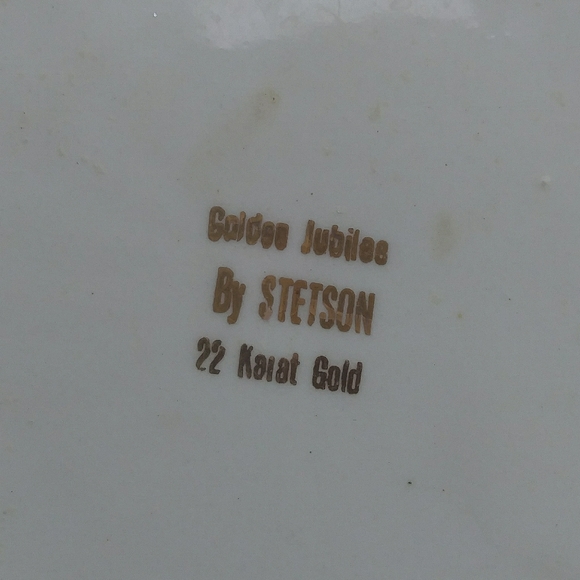 Golden jubilee by Stetson 22K gold set of 6 plates - Picture 5 of 5